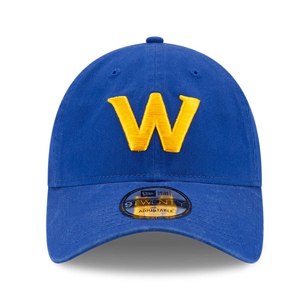 New Era Caps Golden State Warriors New Era NBA Ligature 9TWENTY Curved Hat - Blue