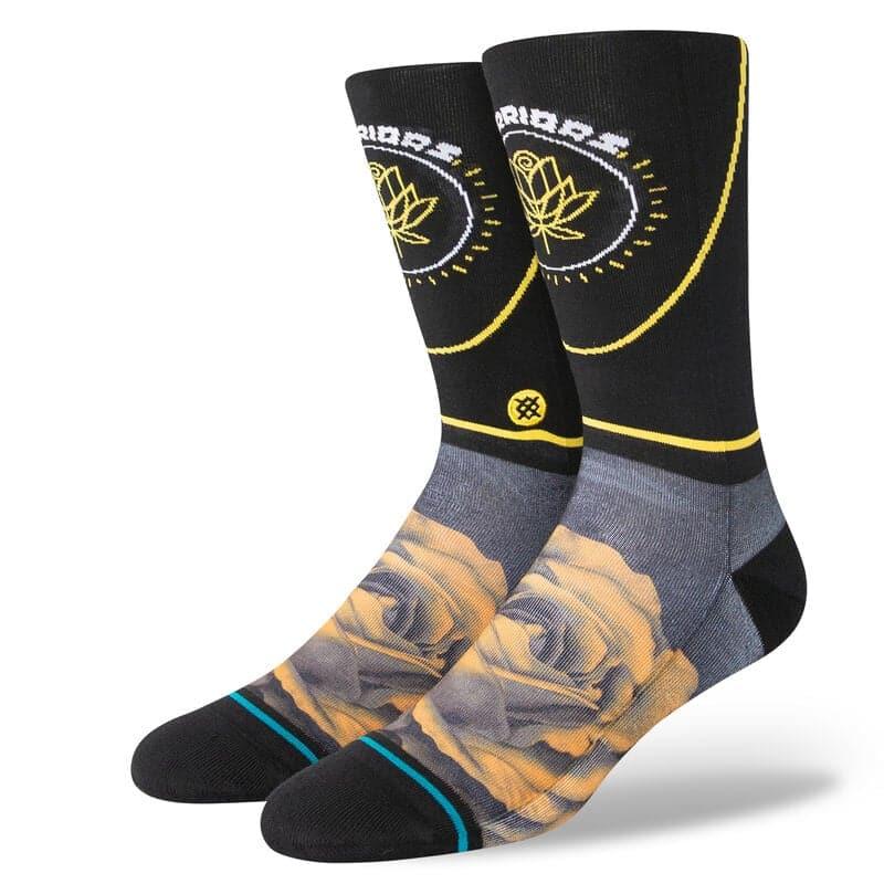 Stance Socks Large (9-12 US) Golden State Warriors Stance NBA 22-23 City Edition Crew Socks - Black