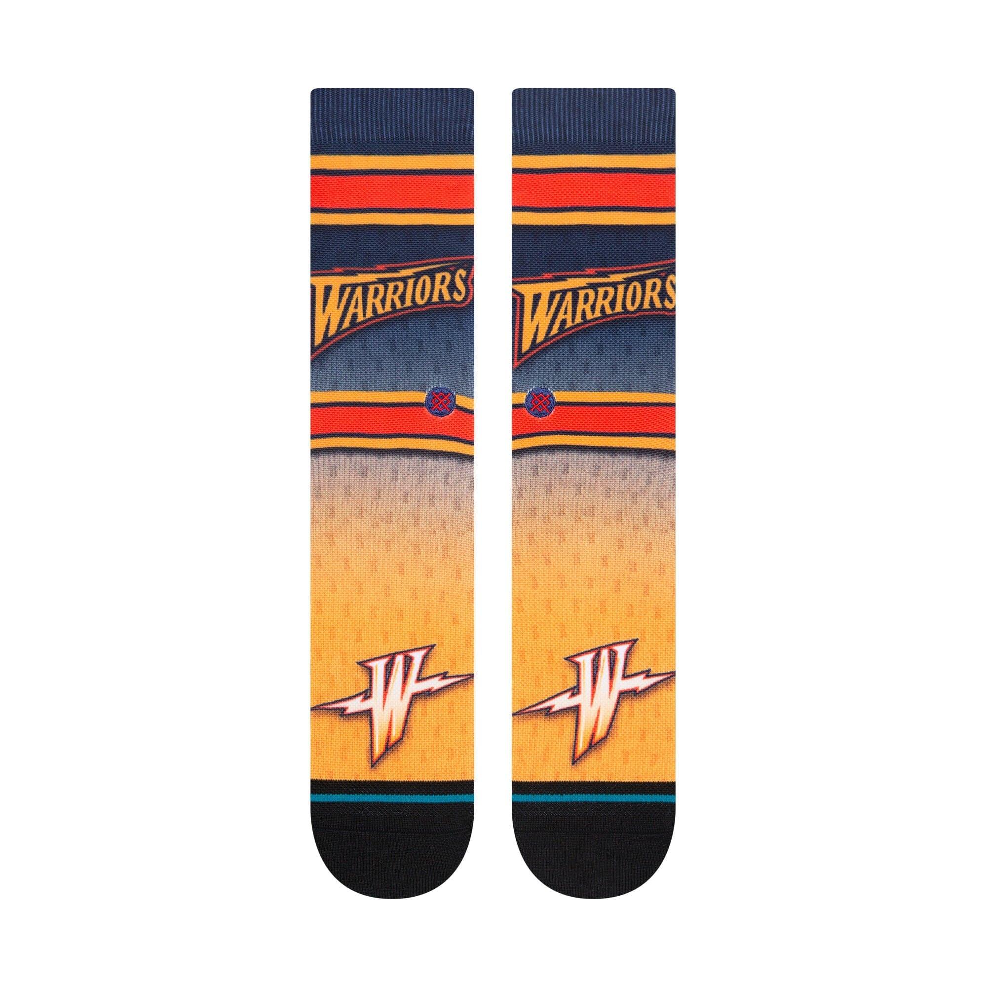 Stance Socks Large (9-12 US) Golden State Warriors Stance NBA HWC Logo Fader Crew Socks - Navy