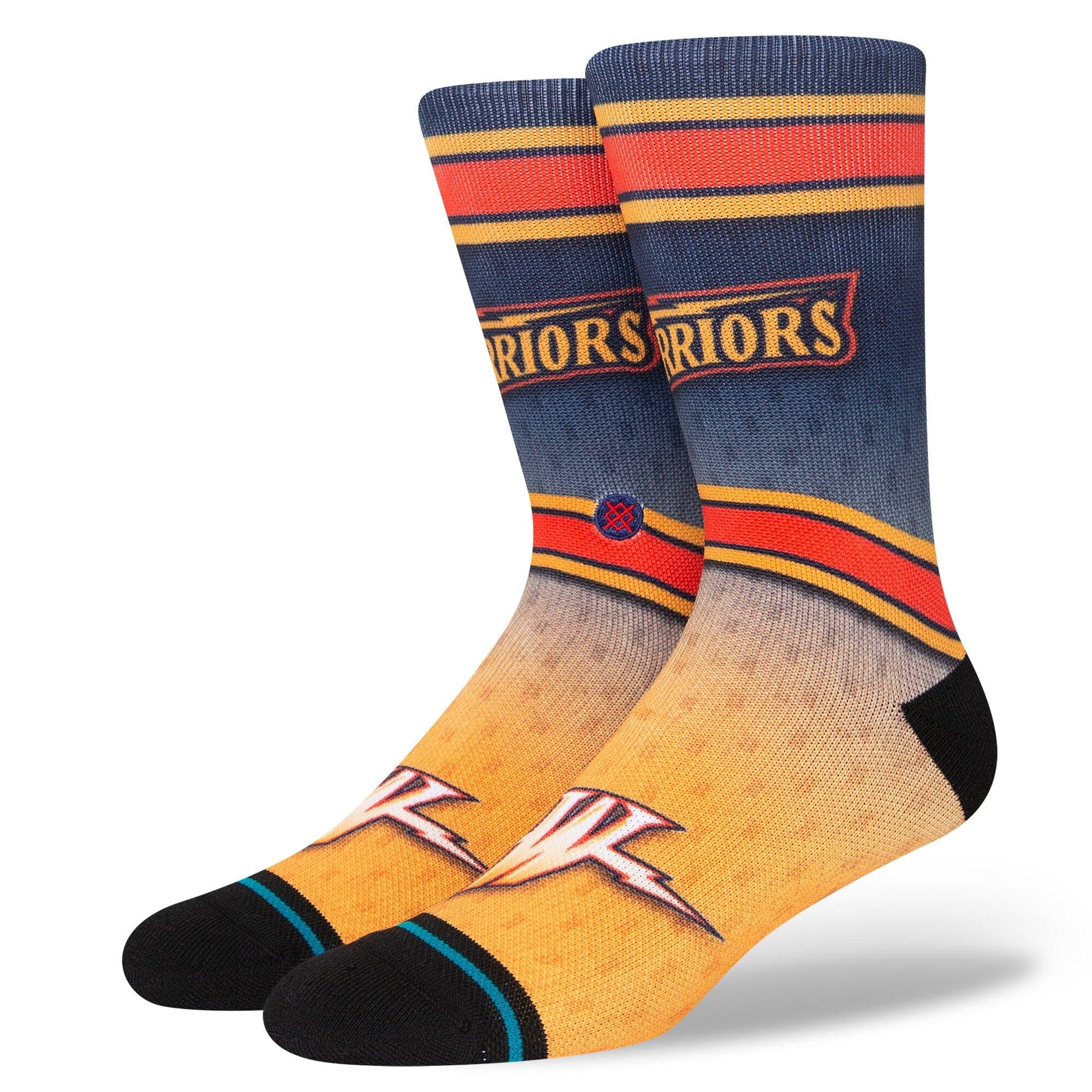 Stance Socks Large (9-12 US) Golden State Warriors Stance NBA HWC Logo Fader Crew Socks - Navy
