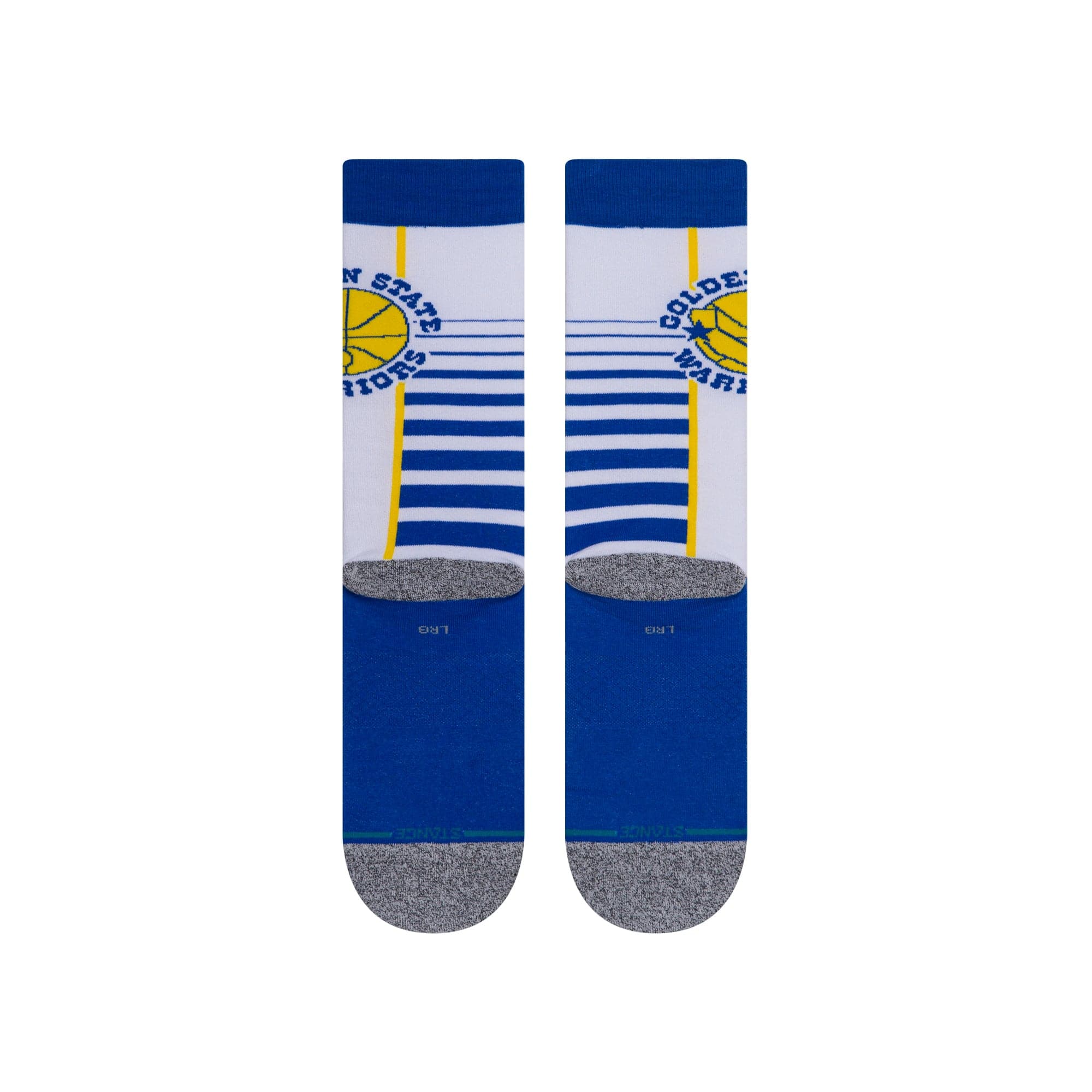 Stance Socks Golden State Warriors Stance NBA HWC Retro Gradient Crew Socks - White