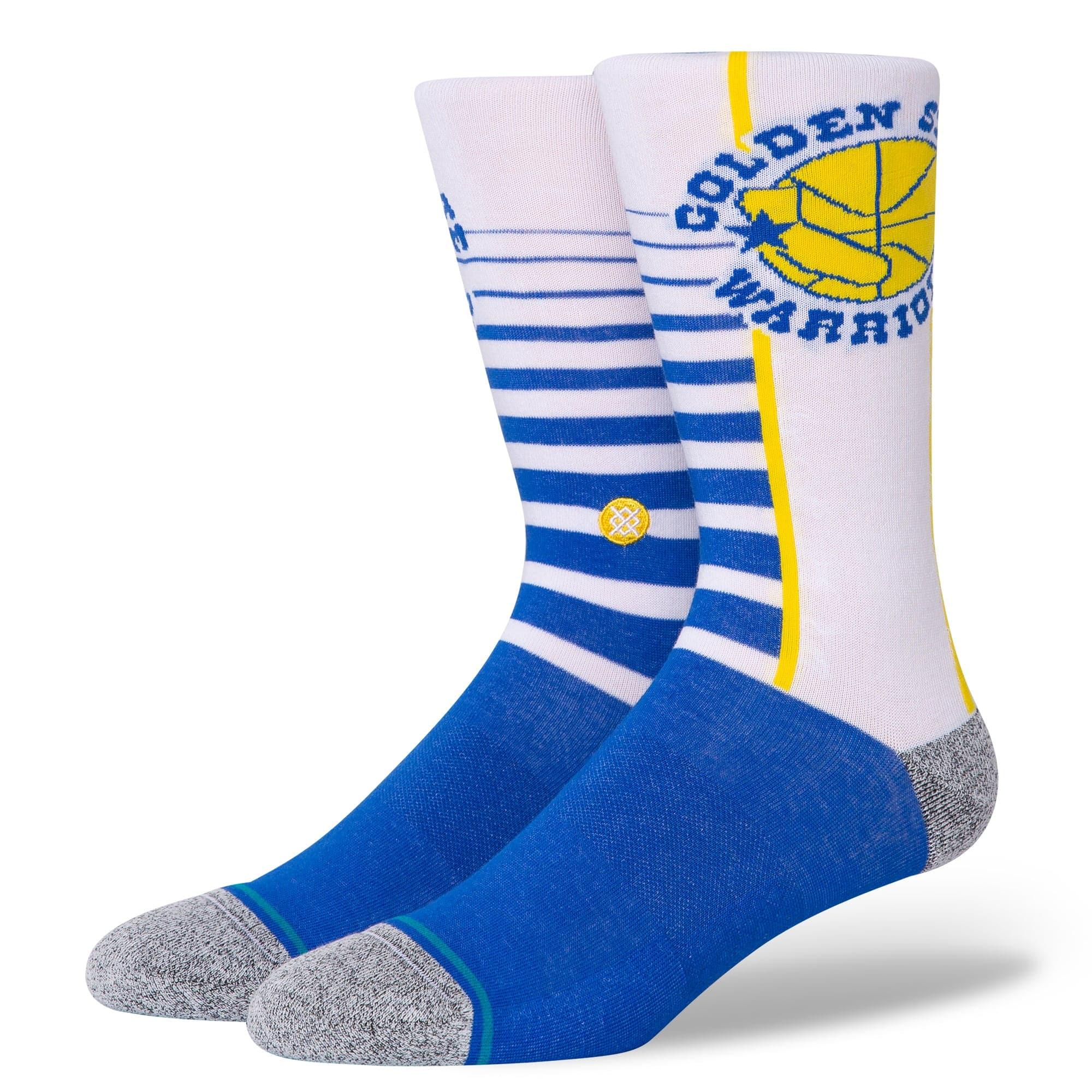 Stance Socks Golden State Warriors Stance NBA HWC Retro Gradient Crew Socks - White