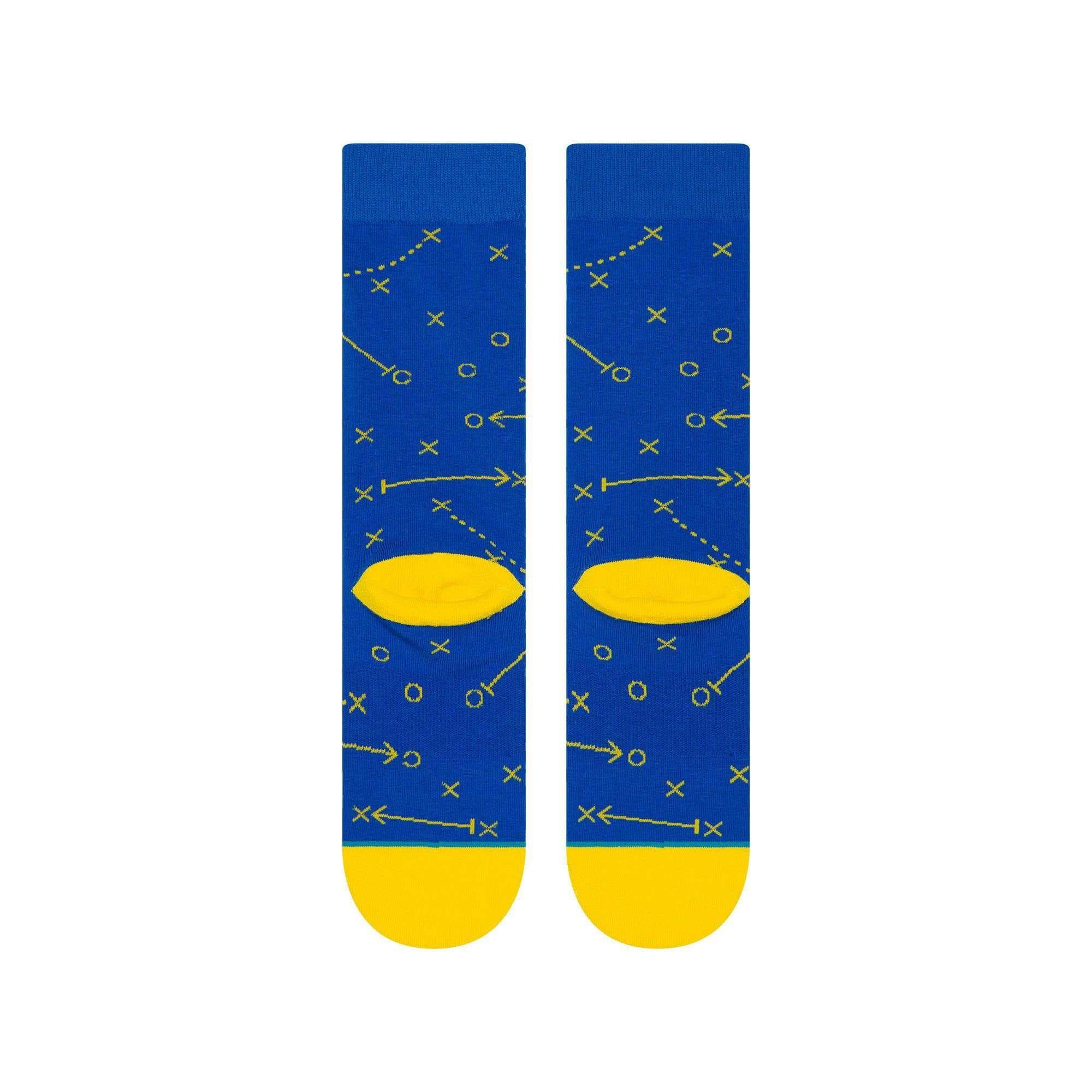 Stance Socks Golden State Warriors Stance NBA Playbook Crew Socks - Blue