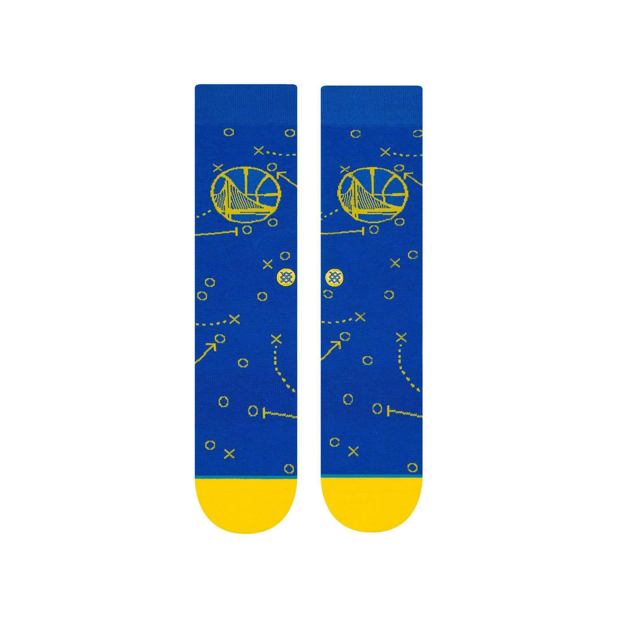 Stance Socks Golden State Warriors Stance NBA Playbook Crew Socks - Blue