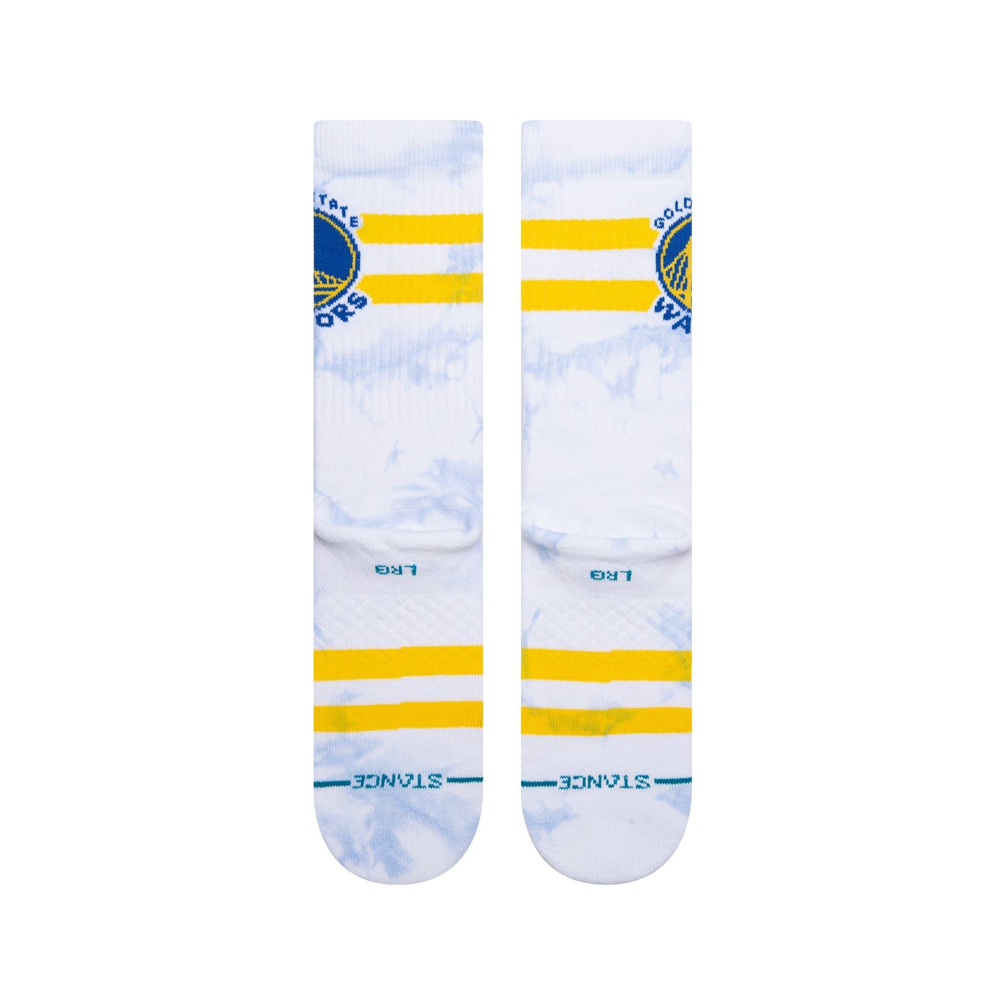Stance Socks Golden State Warriors Stance NBA Team Dyed Crew Socks - White