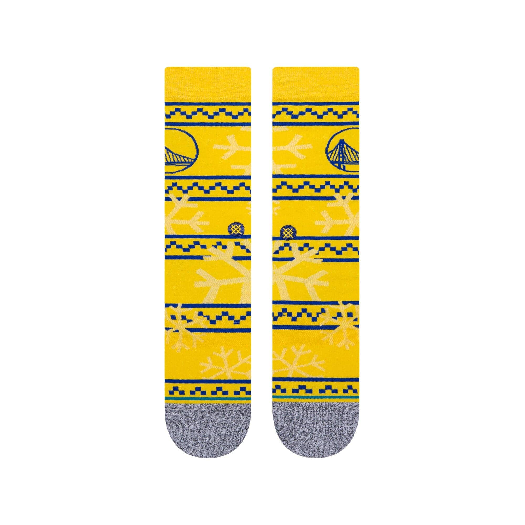 Stance Socks Large (9-12 US) Golden State Warriors Stance NBA Team Frosted Crew Socks - Yellow