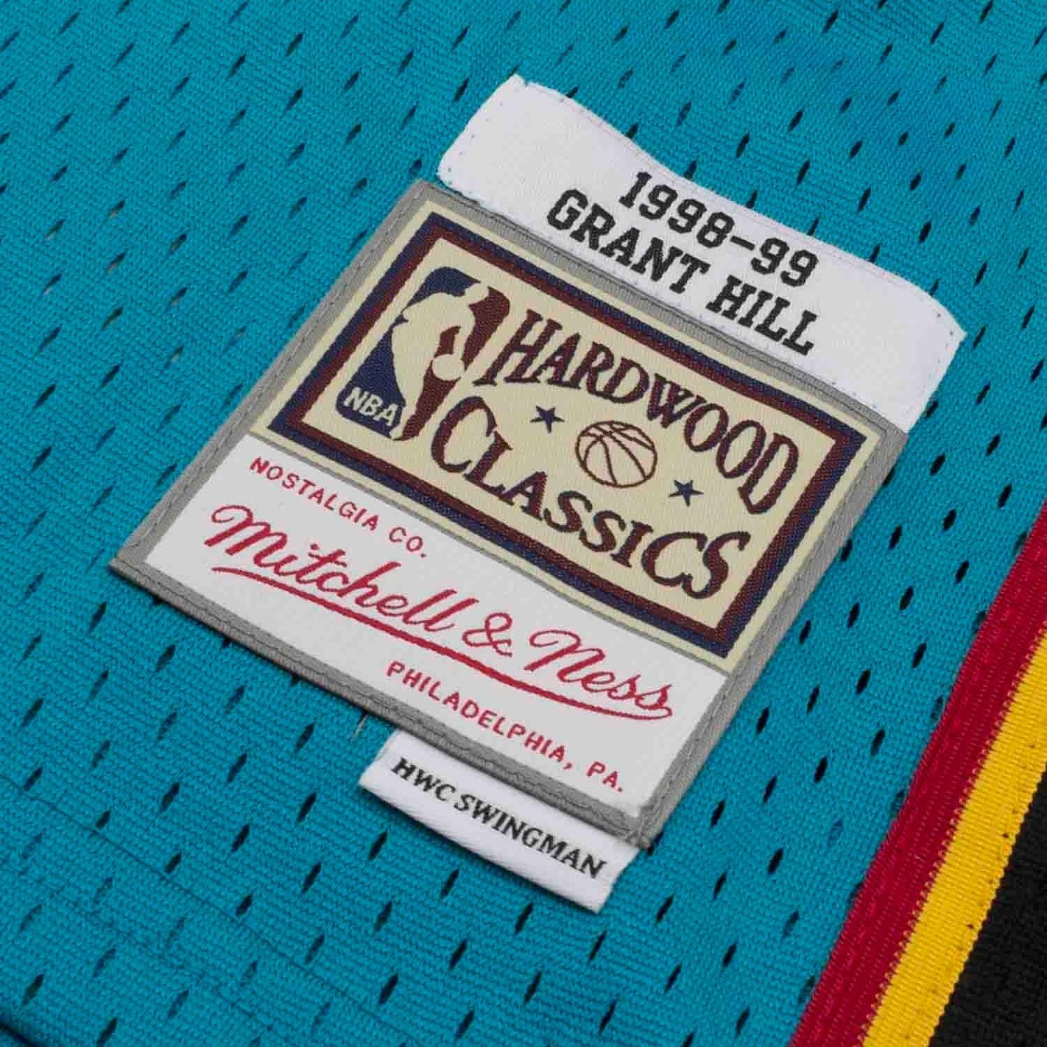 Mitchell And Ness Jerseys Grant Hill Detroit Pistons Mitchell & Ness NBA 98-99 Swingman Jersey - Teal