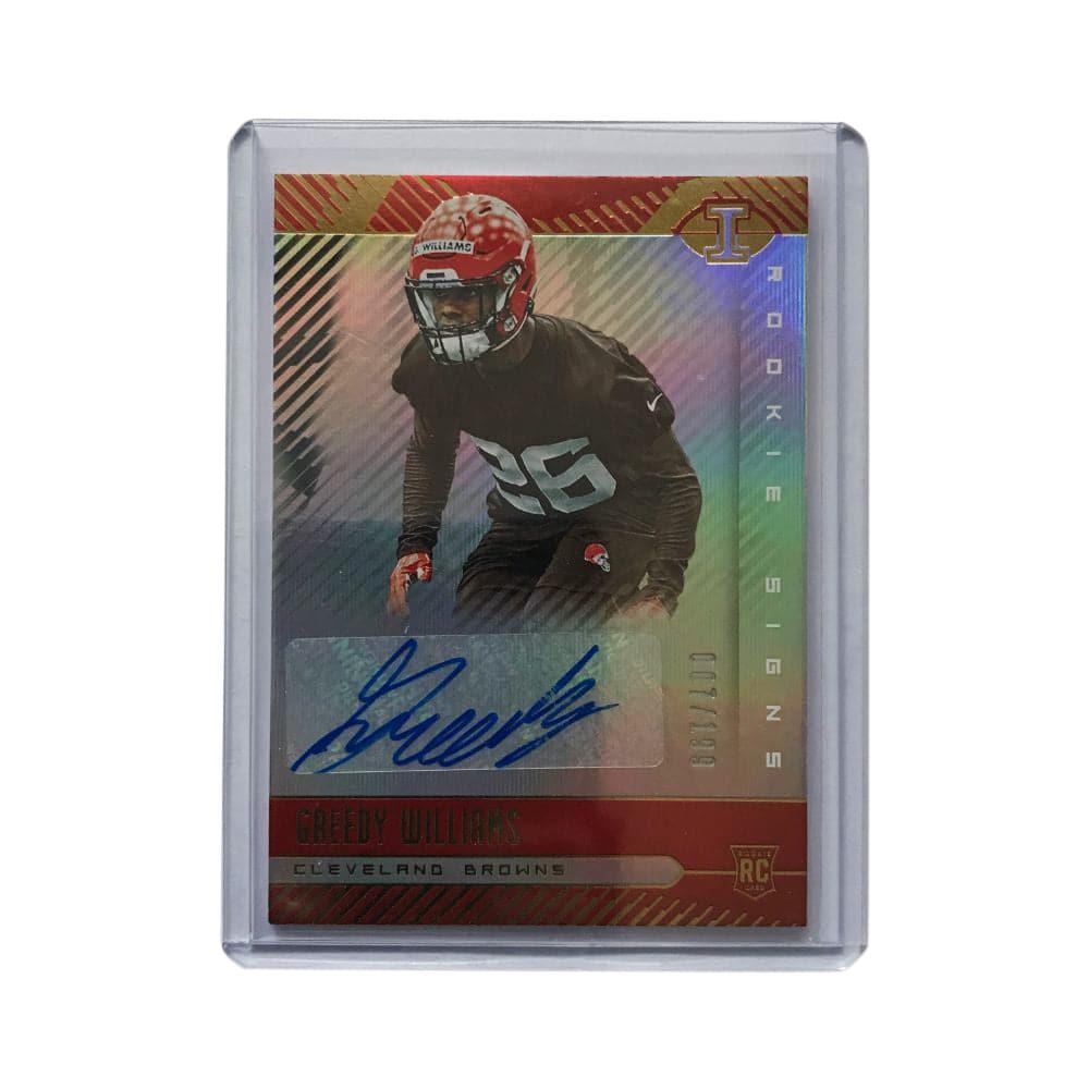 Panini Cards Greedy Williams Cleveland Browns 2019 Panini Illusions NFL Rookie Signs Card