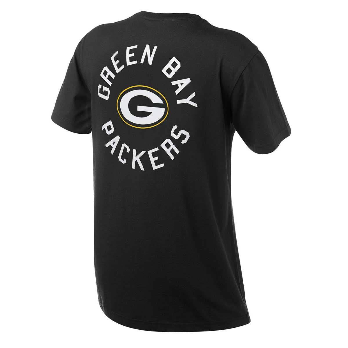 Majestic Athletic T-Shirts Green Bay Packers Majestic NFL Drimer T-Shirt - Black