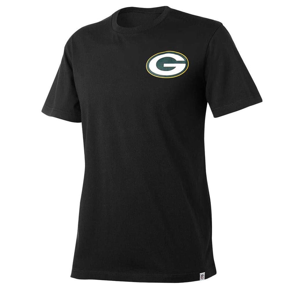 Majestic Athletic T-Shirts Green Bay Packers Majestic NFL Drimer T-Shirt - Black