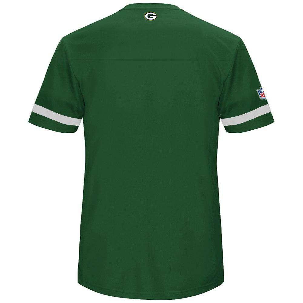Majestic Athletic T-Shirts Green Bay Packers Majestic NFL Poly Mesh Jersey Shirt - Green
