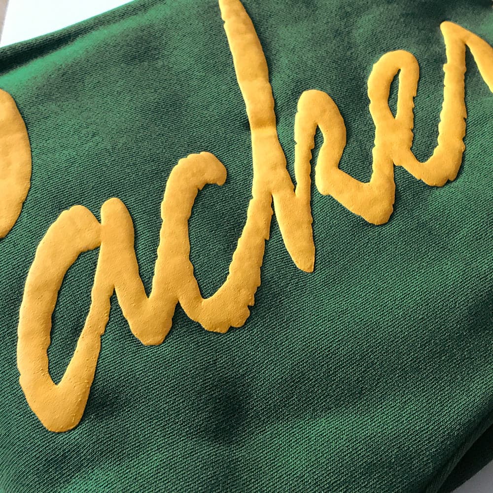 Majestic Athletic Pants Green Bay Packers Majestic NFL Script Baggy Track Pants - Faded Green