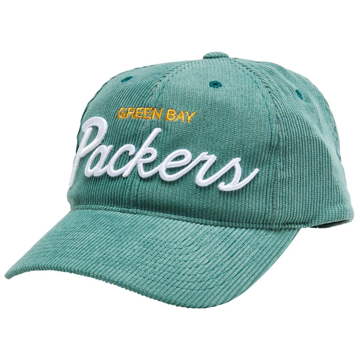 Mitchell And Ness Caps Green Bay Packers Mitchell & Ness NFL Montage Pre-Curved Deadstock Snapback Hat - Green