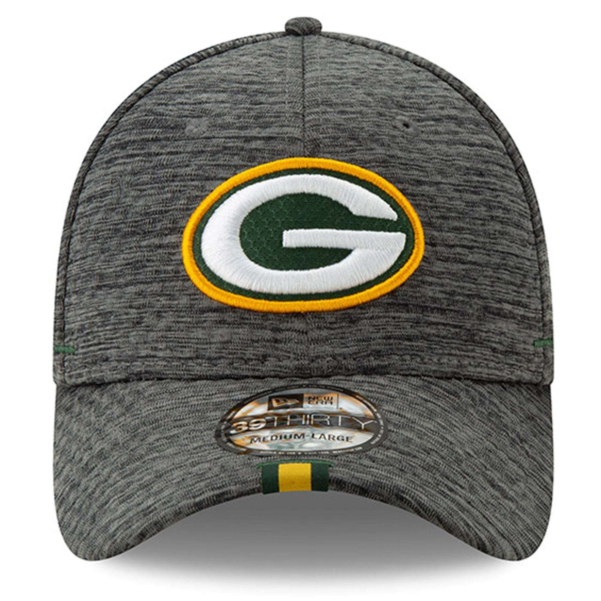 New Era Caps Green Bay Packers New Era 2019 NFL Training Camp 39THIRTY Stretch-Fit Hat - Graphite