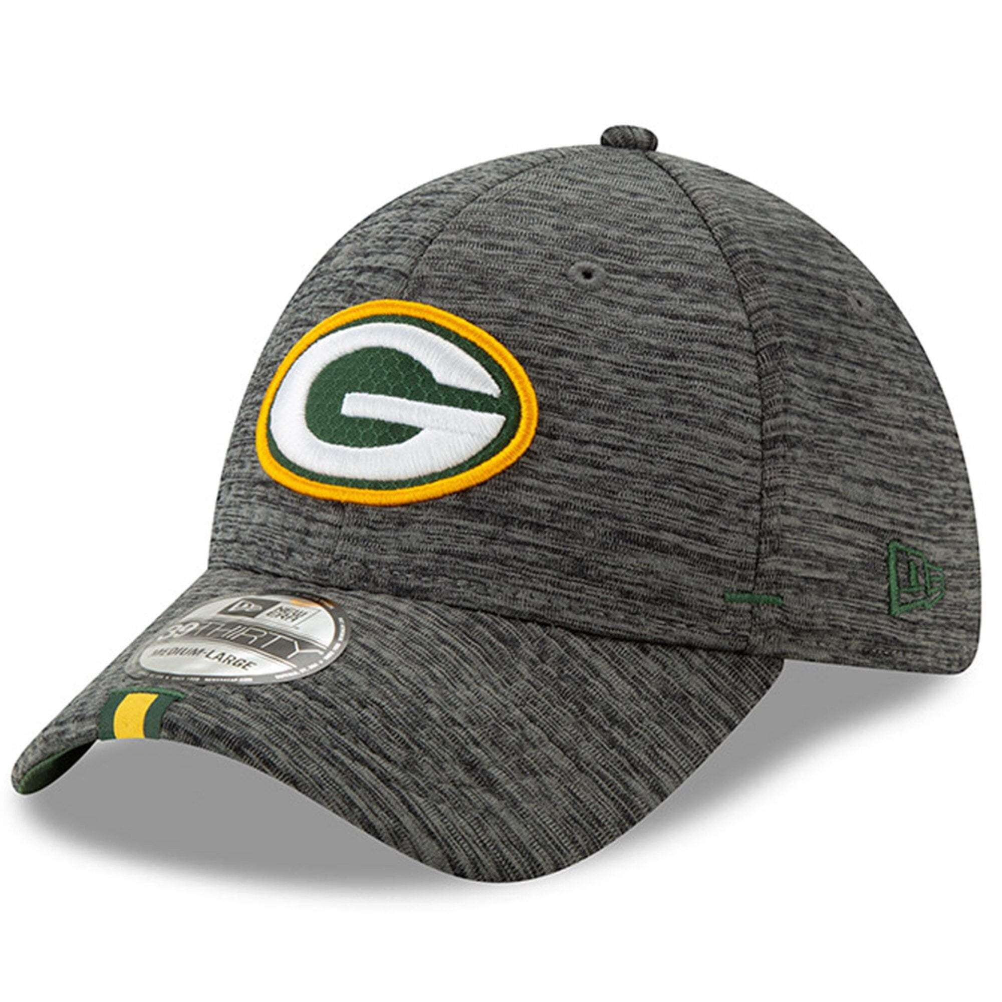 New Era Caps Green Bay Packers New Era 2019 NFL Training Camp 39THIRTY Stretch-Fit Hat - Graphite