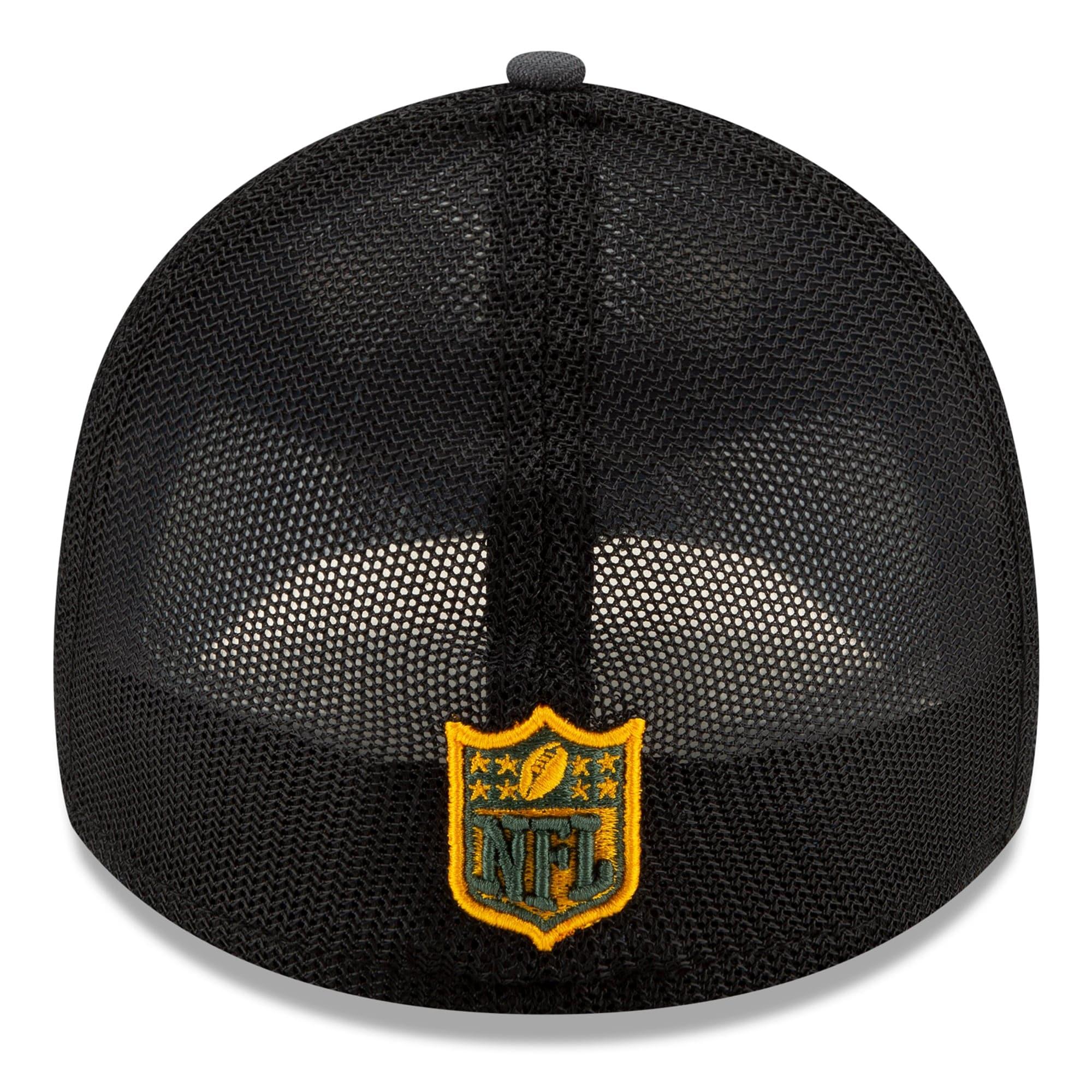 New Era Caps Green Bay Packers New Era 2021 NFL Draft 39THIRTY Flex Fit Curve Hat - Graphite