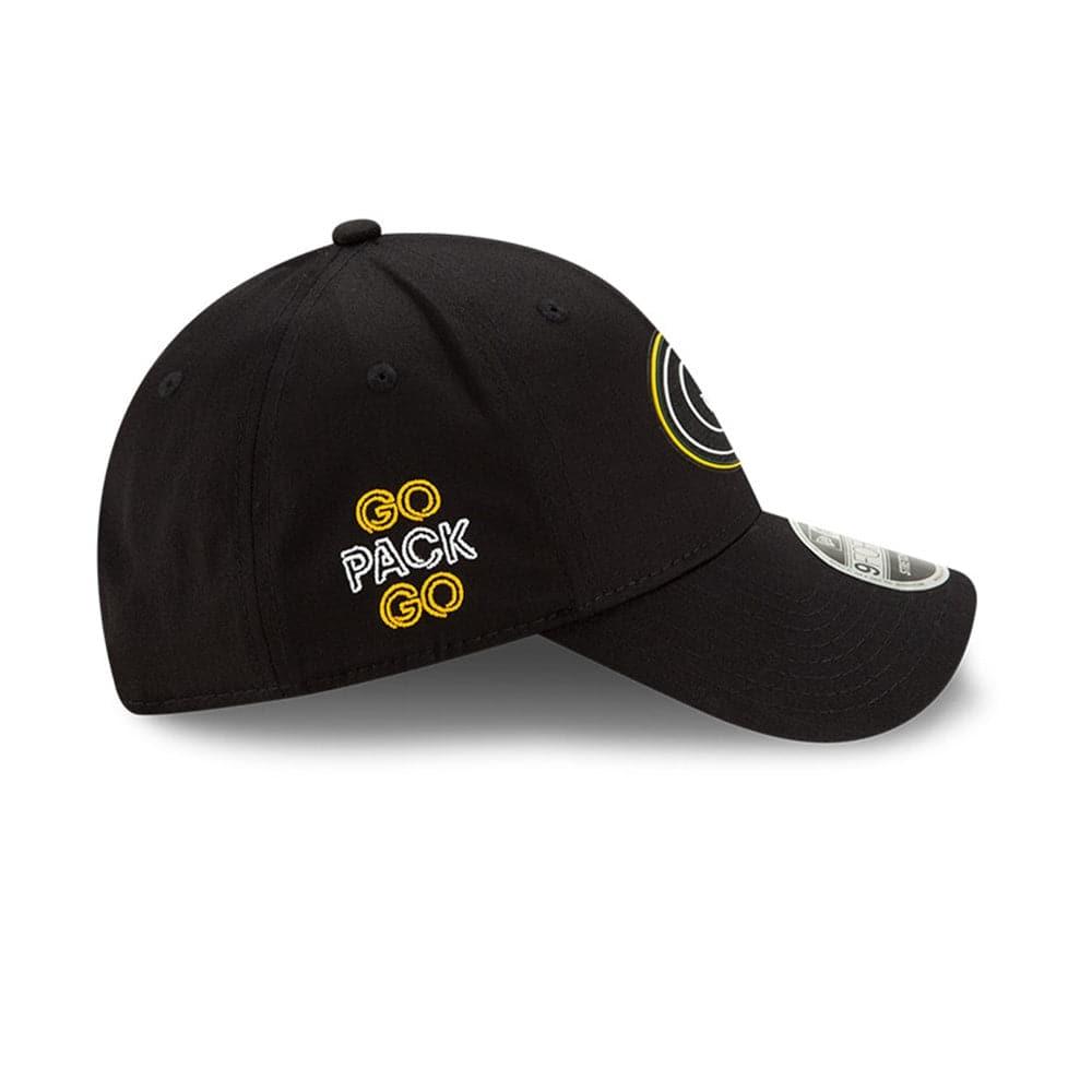New Era Caps Green Bay Packers New Era NFL 2020 Draft 9FORTY Stretch Snapback Curve Hat - Black