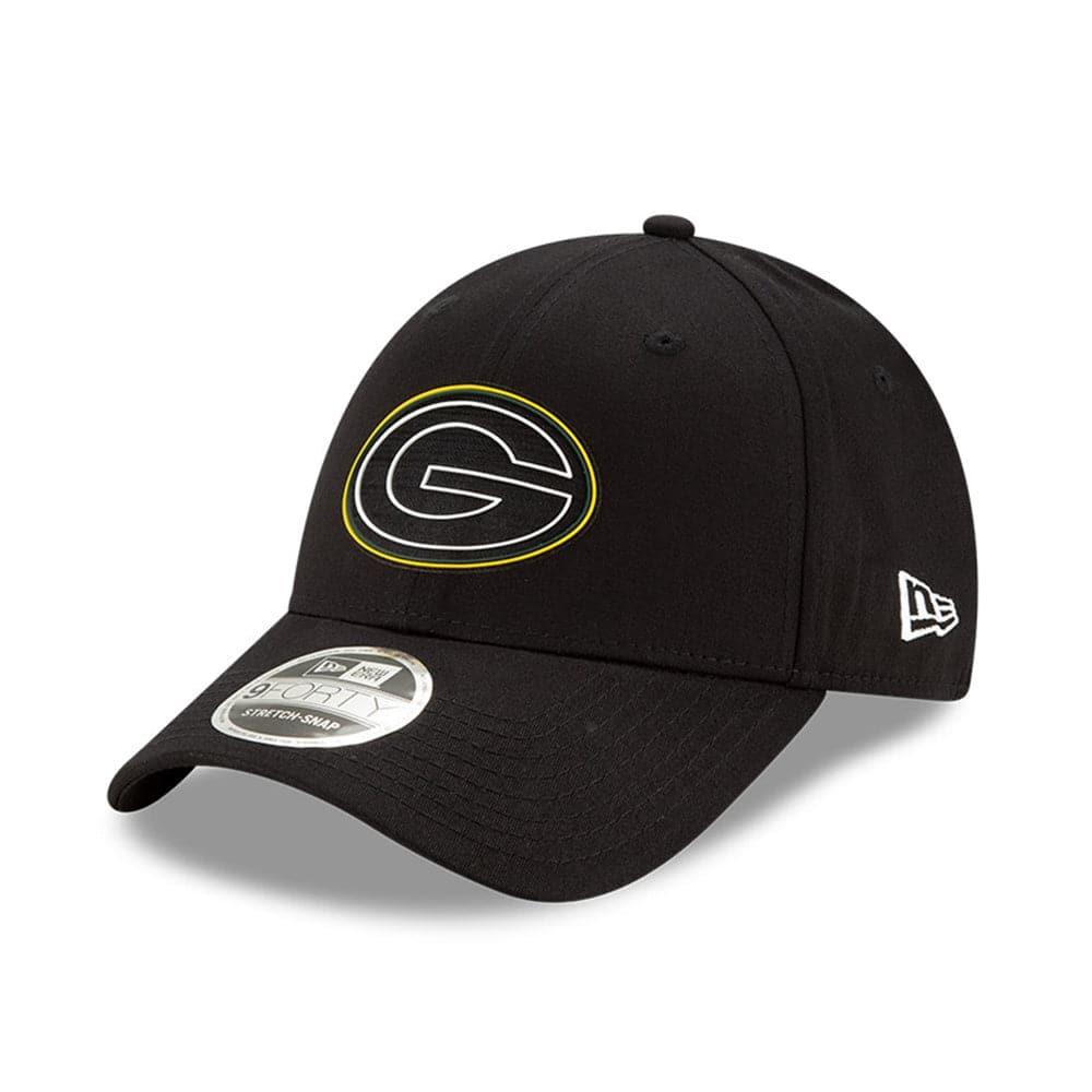New Era Caps Green Bay Packers New Era NFL 2020 Draft 9FORTY Stretch Snapback Curve Hat - Black