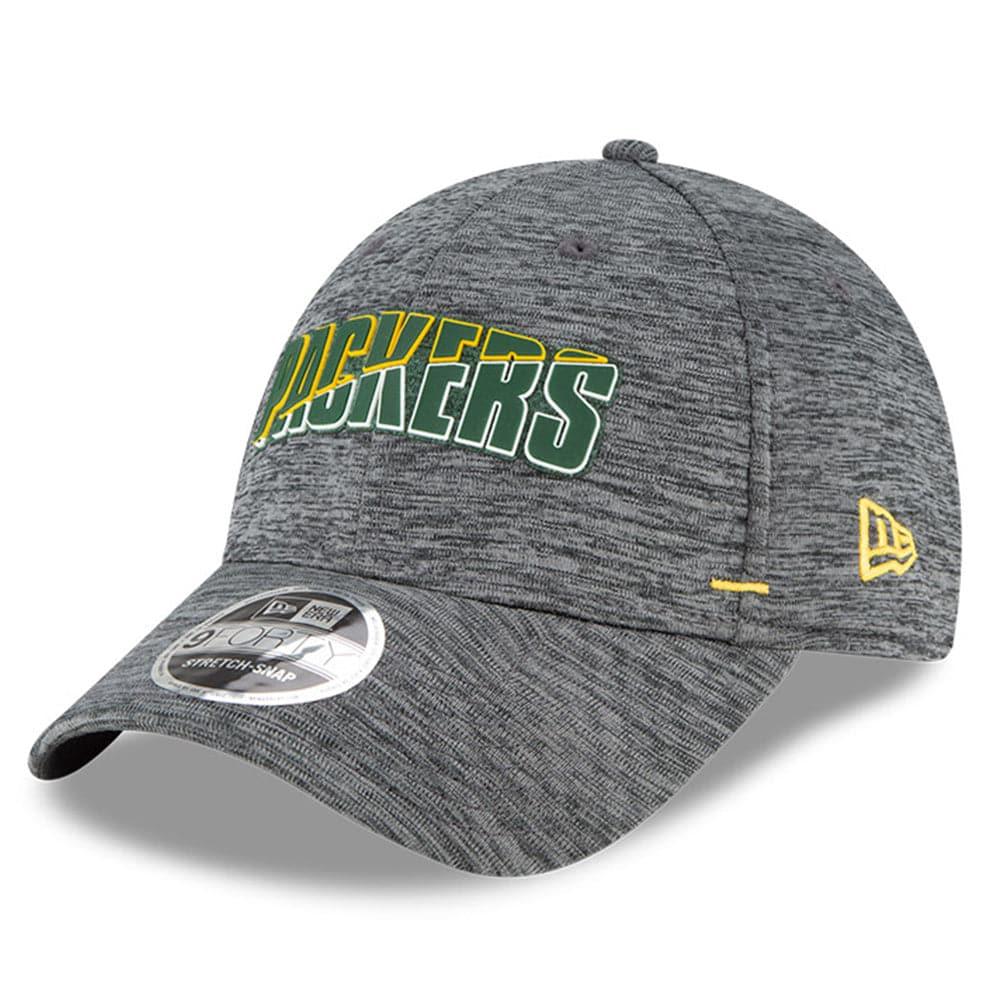 New Era Caps Green Bay Packers New Era NFL 2020 Summer Sideline 9FORTY Snapback Curve Hat - Heather