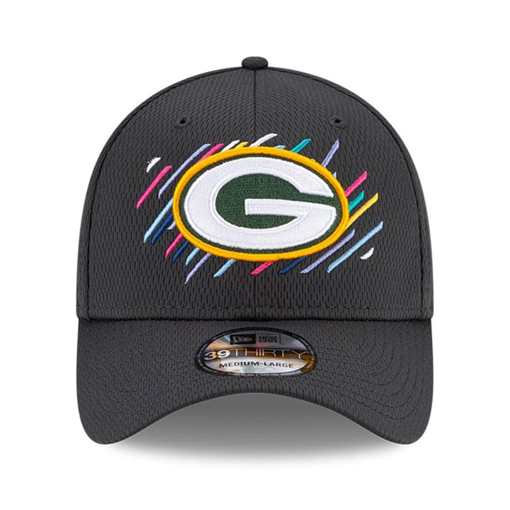 New Era Caps Green Bay Packers New Era NFL 2021 Crucial Catch 39THIRTY Flex Fit Hat - Steel
