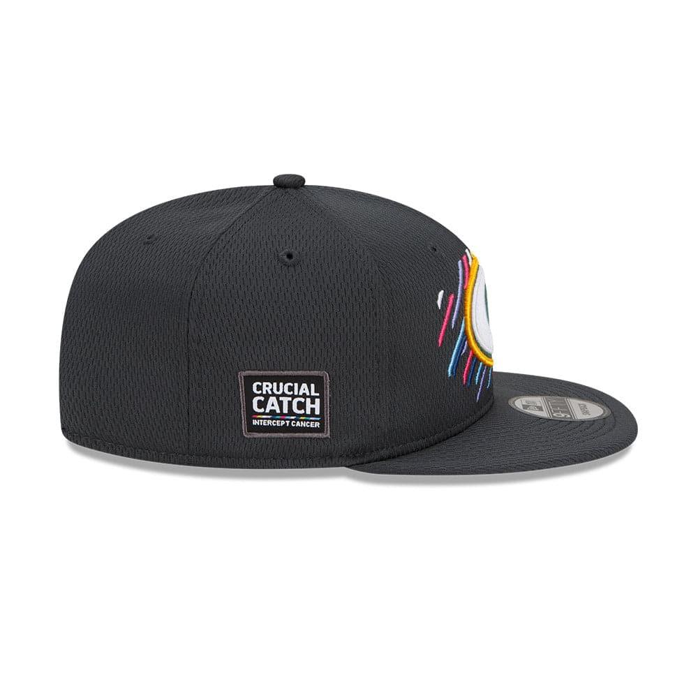 New Era Caps Green Bay Packers New Era NFL 2021 Crucial Catch 9FIFTY Snapback Hat - Steel