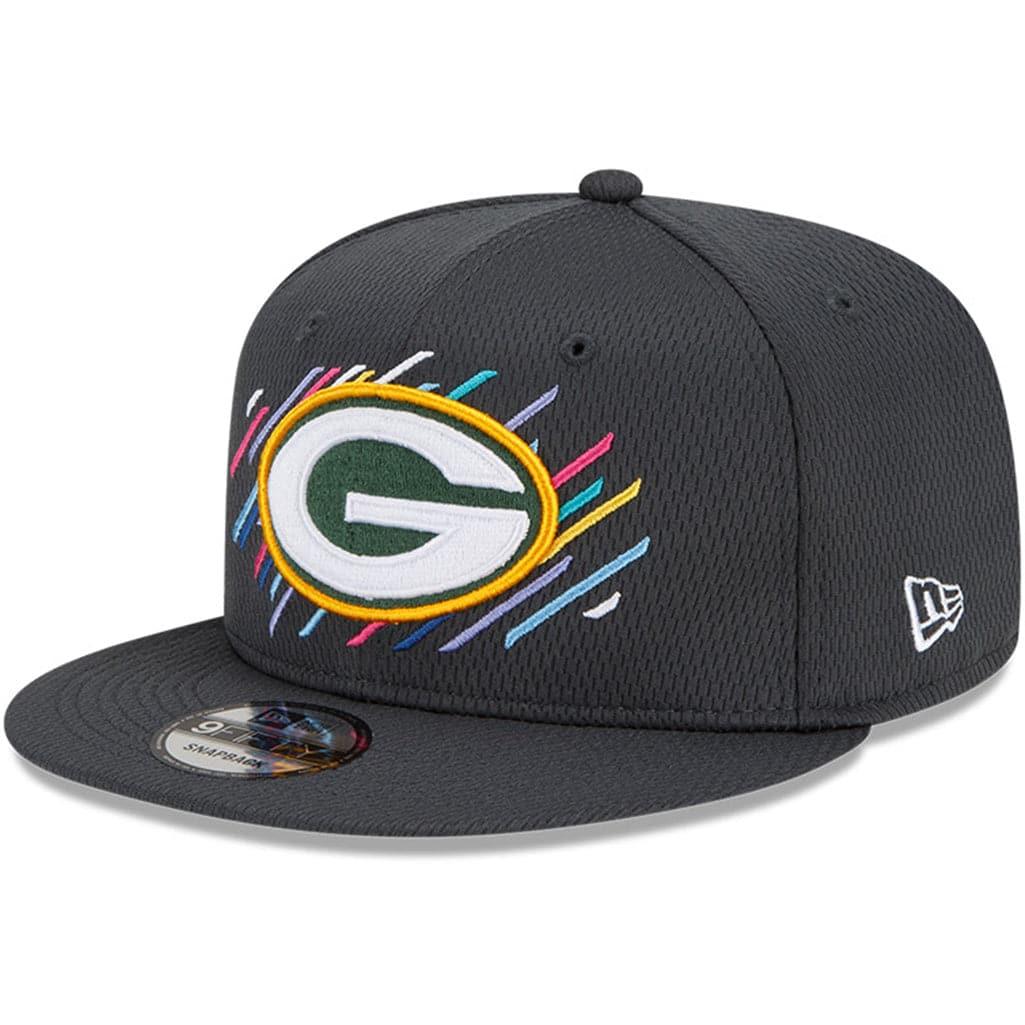 New Era Caps Green Bay Packers New Era NFL 2021 Crucial Catch 9FIFTY Snapback Hat - Steel