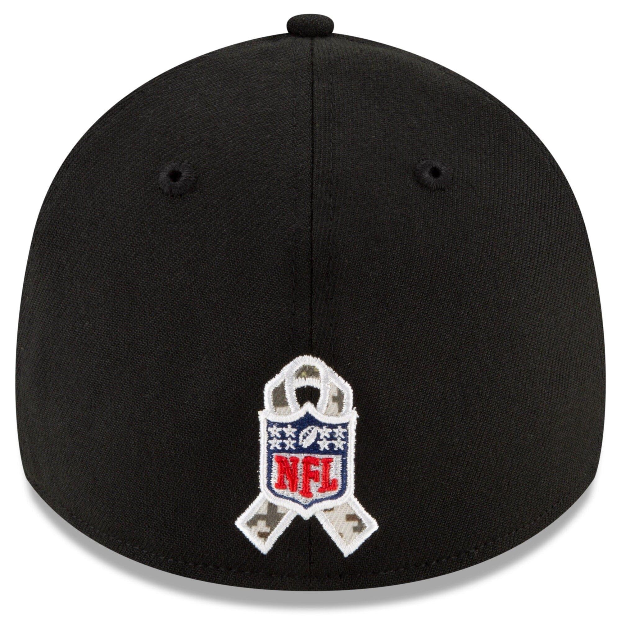 New Era Caps Green Bay Packers New Era NFL 2021 Salute To Service 39THIRTY Flex Fit Hat - Black