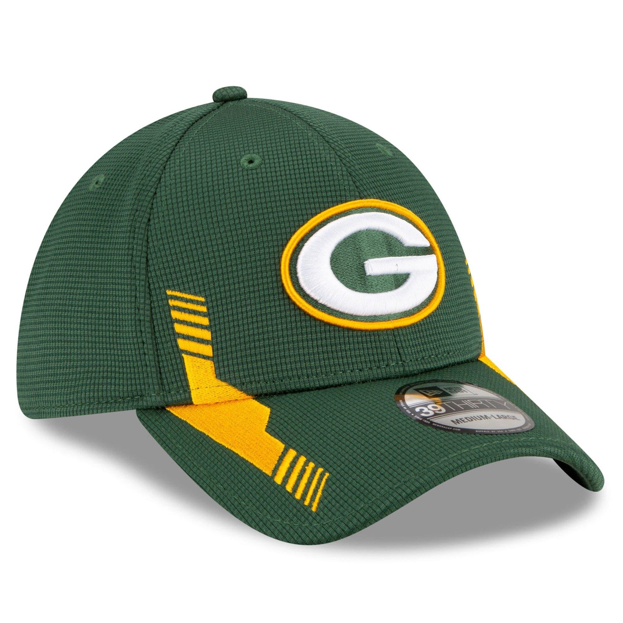 New Era Caps Green Bay Packers New Era NFL 2021 Sideline Home 39THIRTY Flex Fit Hat - Green