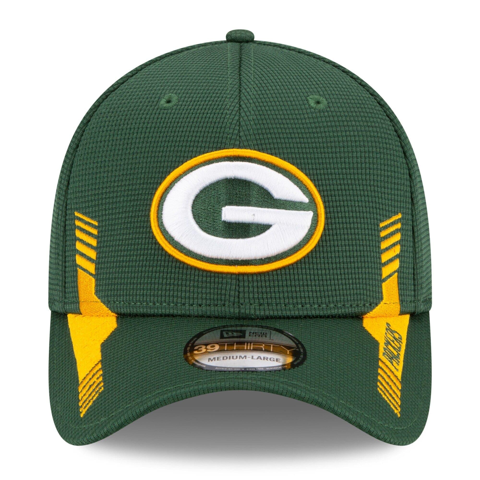 New Era Caps Green Bay Packers New Era NFL 2021 Sideline Home 39THIRTY Flex Fit Hat - Green