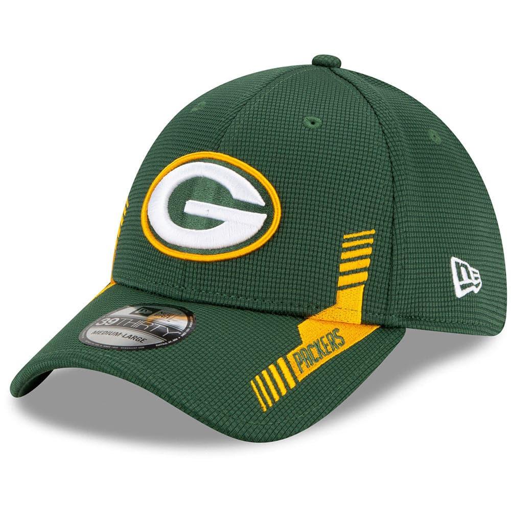 New Era Caps Green Bay Packers New Era NFL 2021 Sideline Home 39THIRTY Flex Fit Hat - Green