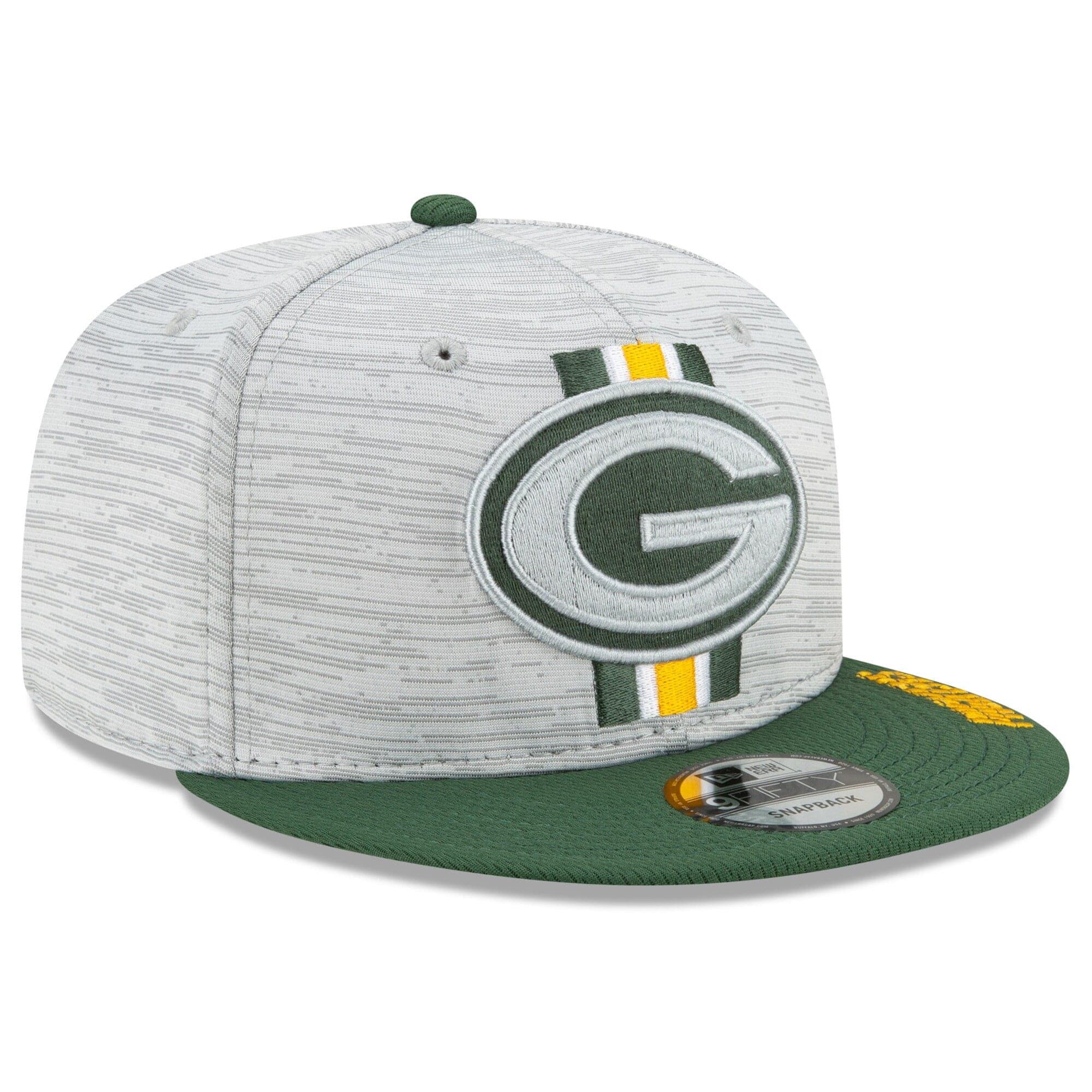 New Era Caps Green Bay Packers New Era NFL 2021 Training Camp 9FIFTY Snapback Hat - Grey