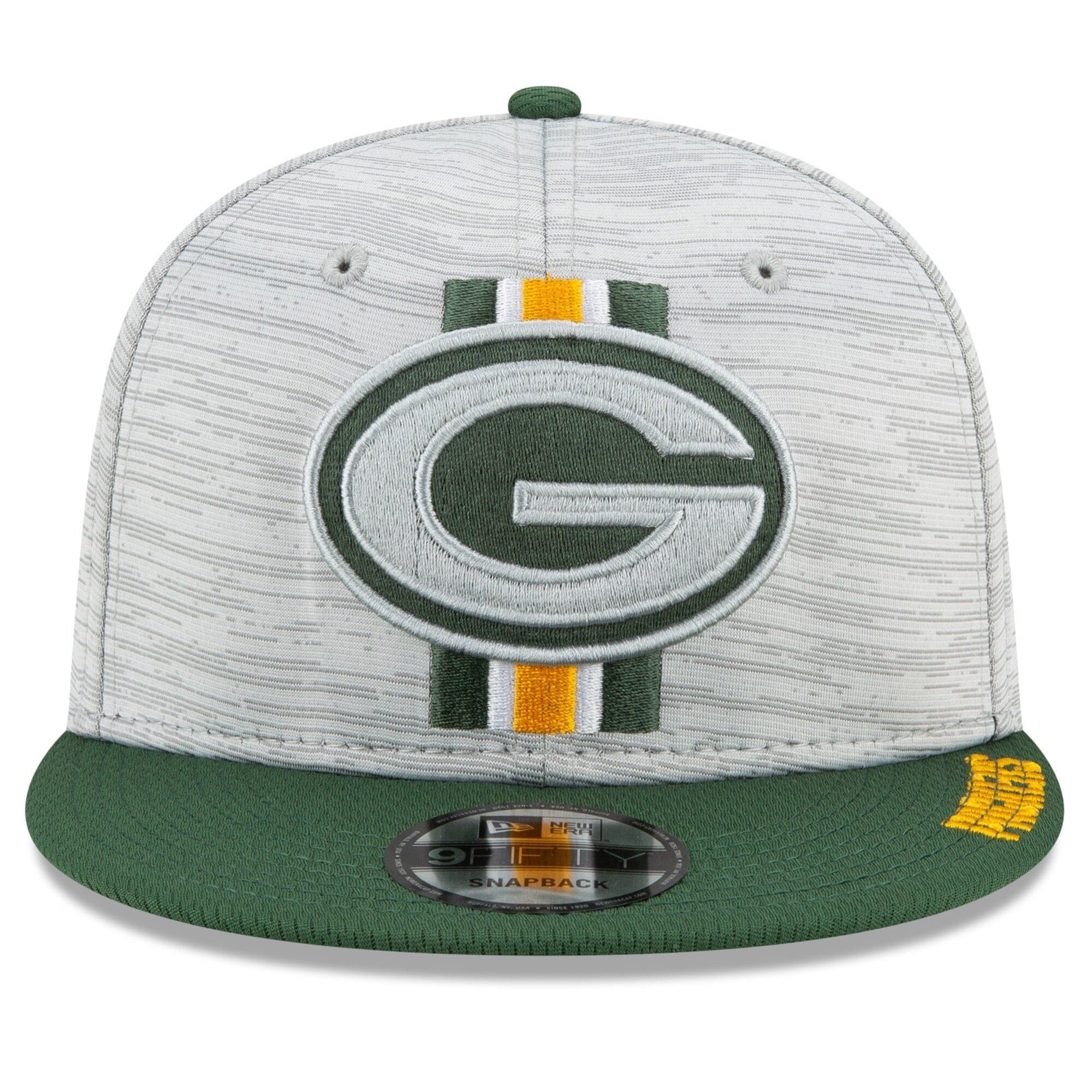 New Era Caps Green Bay Packers New Era NFL 2021 Training Camp 9FIFTY Snapback Hat - Grey