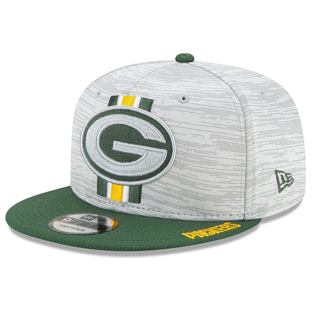New Era Caps Green Bay Packers New Era NFL 2021 Training Camp 9FIFTY Snapback Hat - Grey