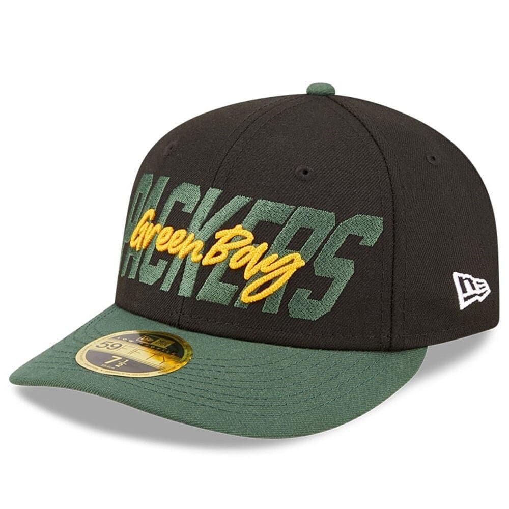 New Era Caps Green Bay Packers New Era NFL 2022 Draft Low Profile 59FIFTY Fitted Hat - Black