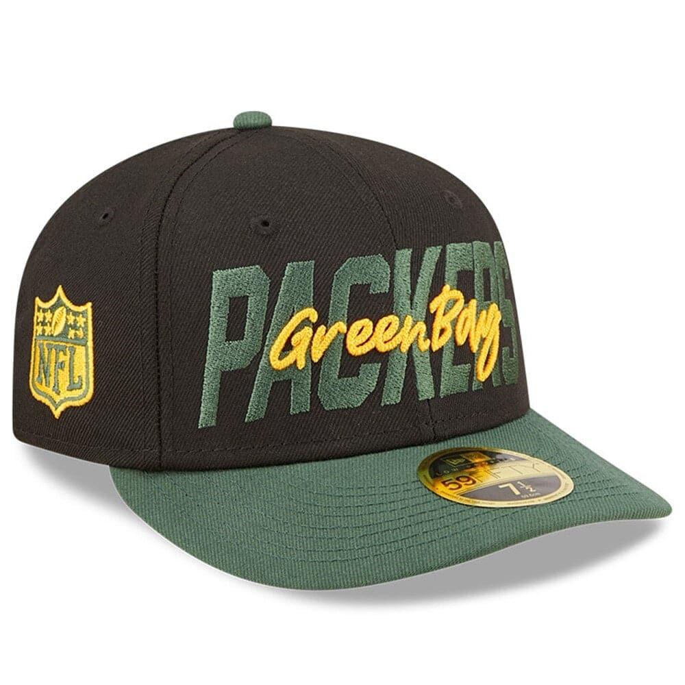 New Era Caps Green Bay Packers New Era NFL 2022 Draft Low Profile 59FIFTY Fitted Hat - Black