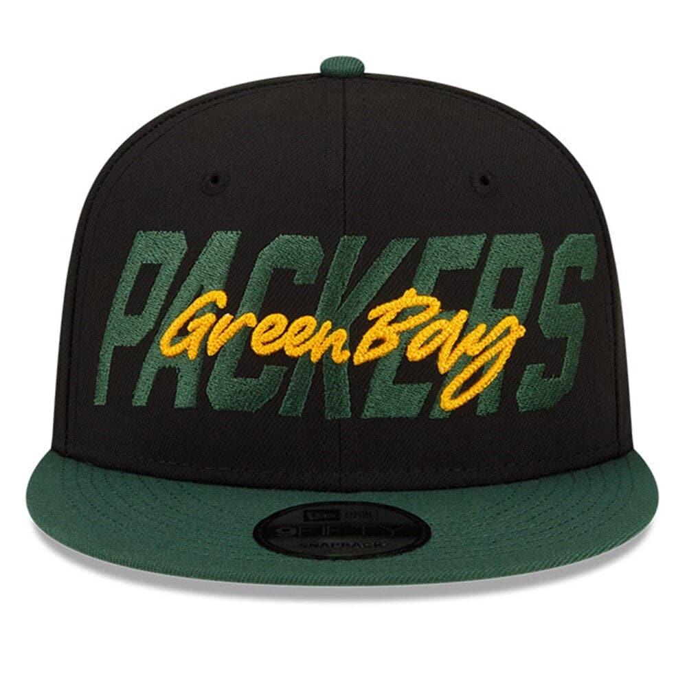 New Era Caps Green Bay Packers New Era NFL 2022 Draft On-Stage 9FIFTY Snapback Hat - Black