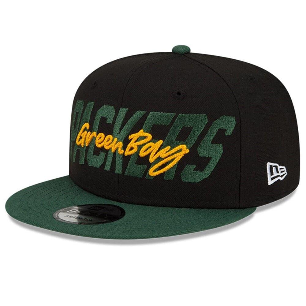 New Era Caps Green Bay Packers New Era NFL 2022 Draft On-Stage 9FIFTY Snapback Hat - Black