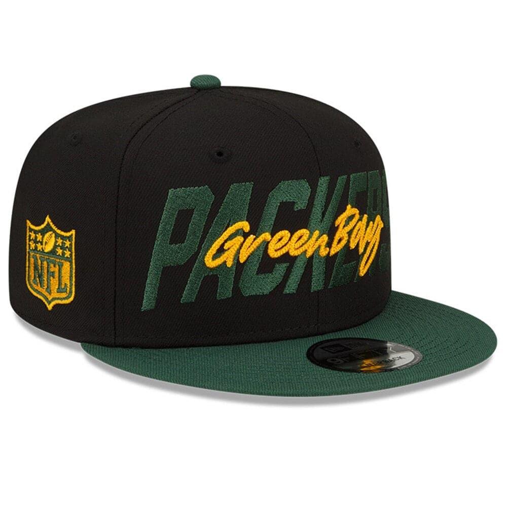 New Era Caps Green Bay Packers New Era NFL 2022 Draft On-Stage 9FIFTY Snapback Hat - Black
