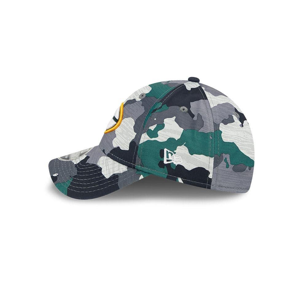 New Era Caps Green Bay Packers New Era NFL 22 Training Camp 9FORTY Stretch Snap Hat - Camo