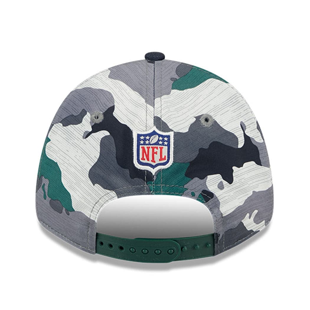 New Era Caps Green Bay Packers New Era NFL 22 Training Camp 9FORTY Stretch Snap Hat - Camo