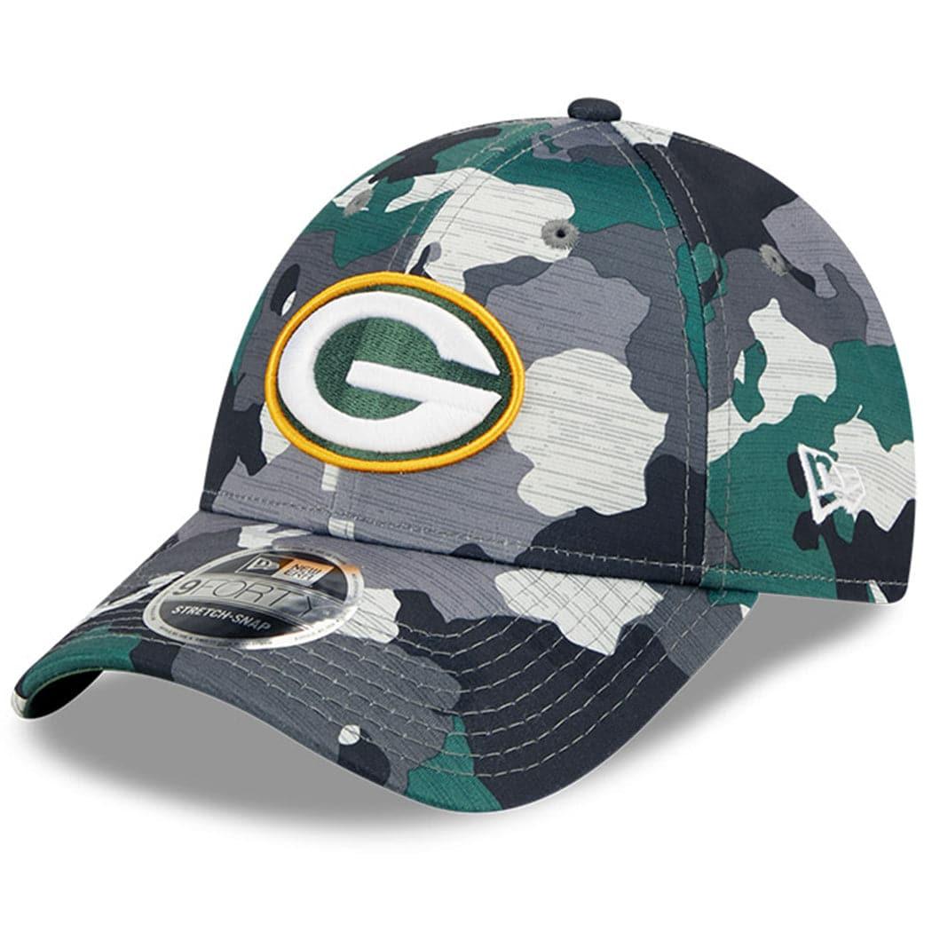 New Era Caps Green Bay Packers New Era NFL 22 Training Camp 9FORTY Stretch Snap Hat - Camo