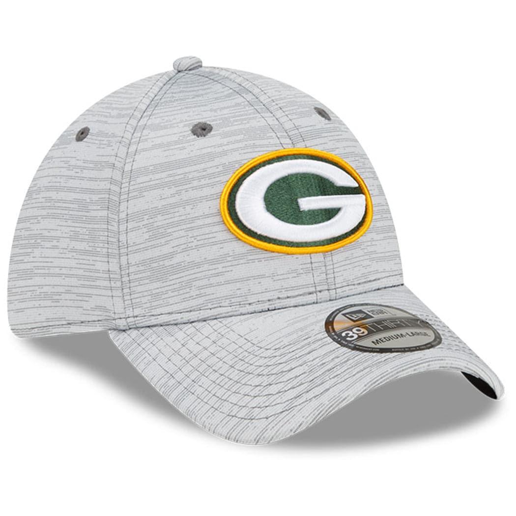 New Era Caps Green Bay Packers New Era NFL 22 Training Camp Coach 39THIRTY Stretch Fit Hat - Grey