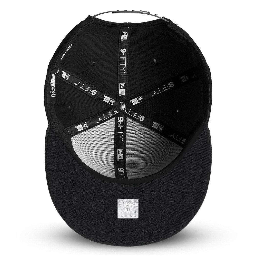 New Era Caps Green Bay Packers New Era NFL Black On Black 9FIFTY Snapback Hat