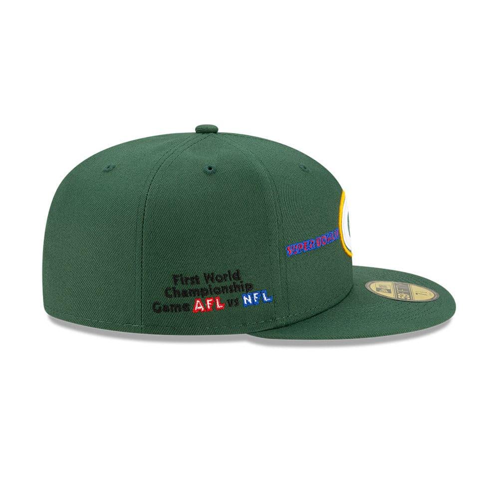 New Era Caps Green Bay Packers New Era NFL Champions Patch 59FIFTY Fitted Hat - Green
