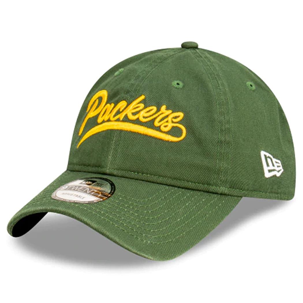 New Era Caps Green Bay Packers New Era NFL Tail Sweep 9TWENTY Curve Hat - Green