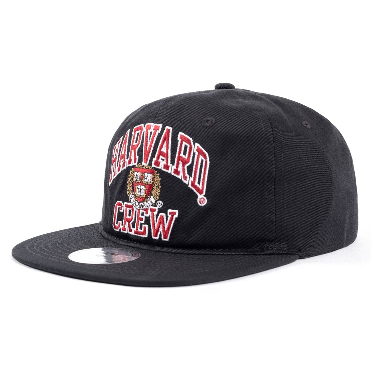 NCAA Branded Caps Harvard Crimson NCAA Team Arch Deadstock Snapback Hat - Black