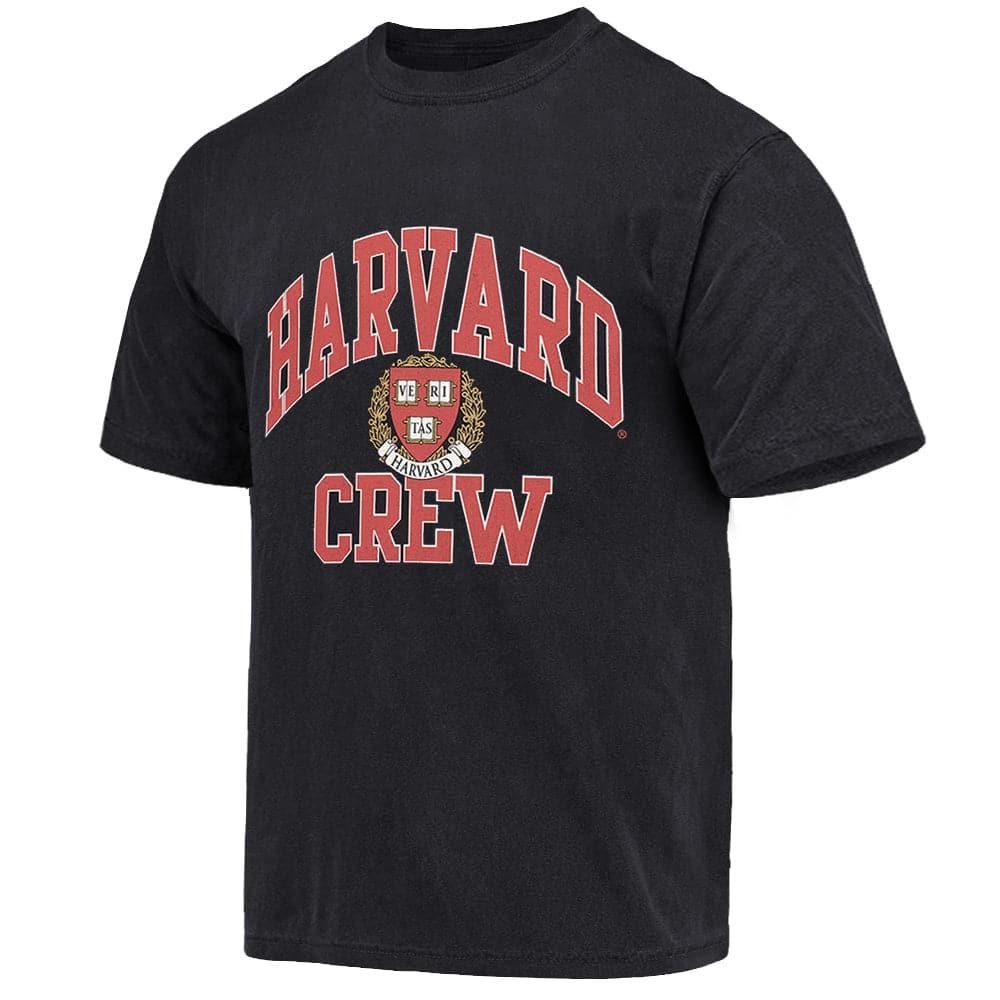 NCAA Branded T-Shirts Harvard Crimson NCAA Team Arch Vintage T-Shirt - Faded Black