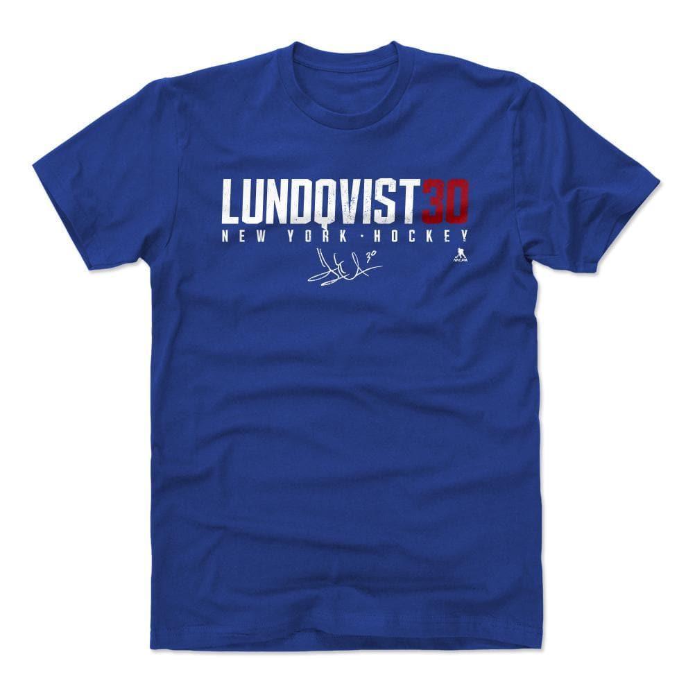500 Level T-Shirts Henrik Lundqvist New York Rangers 500 Level NHL Elite T-Shirt - Blue