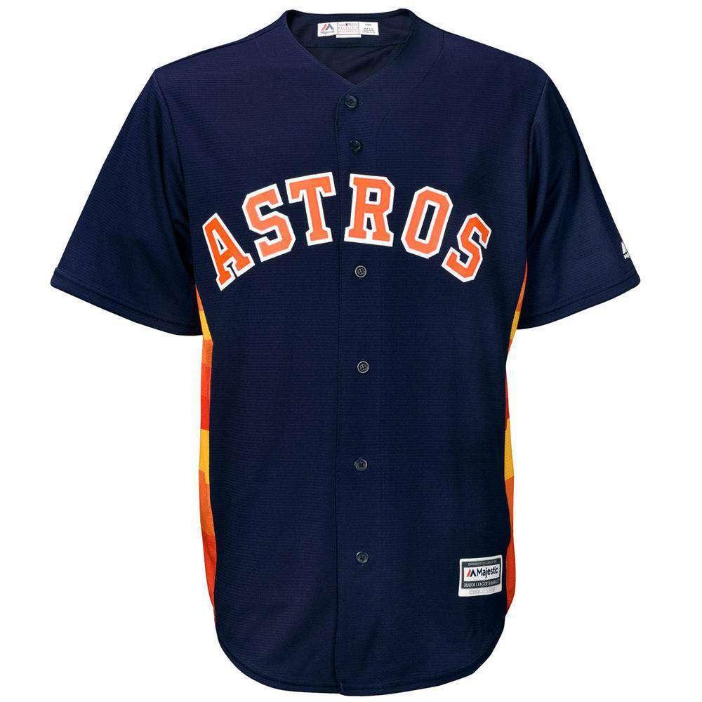 Majestic Athletic Jerseys M Houston Astros Majestic MLB AC Cool Base Replica Jersey - Navy