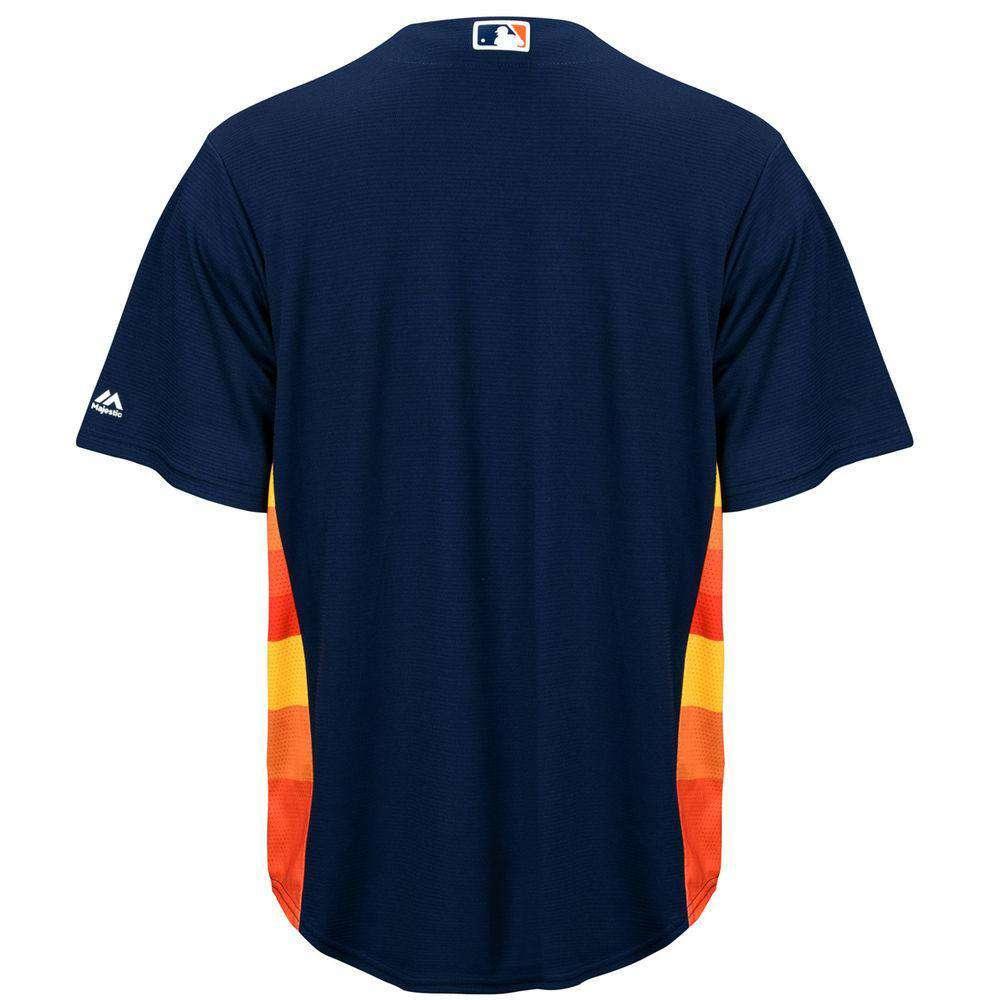 Majestic Athletic Jerseys Houston Astros Majestic MLB AC Cool Base Replica Jersey - Navy